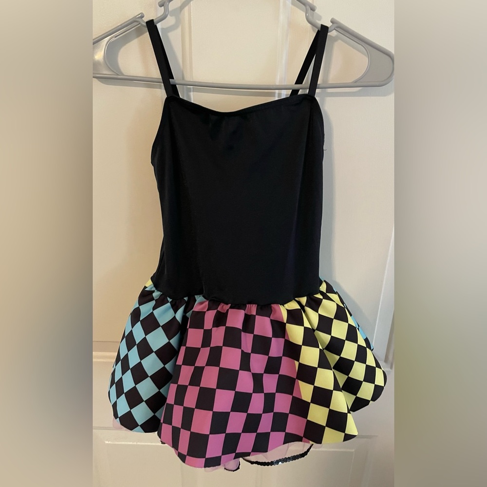 Weissman checkered dance leotard